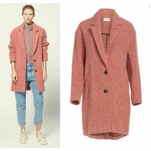 NEW etoile Isabel marant dante pink coat size 38
